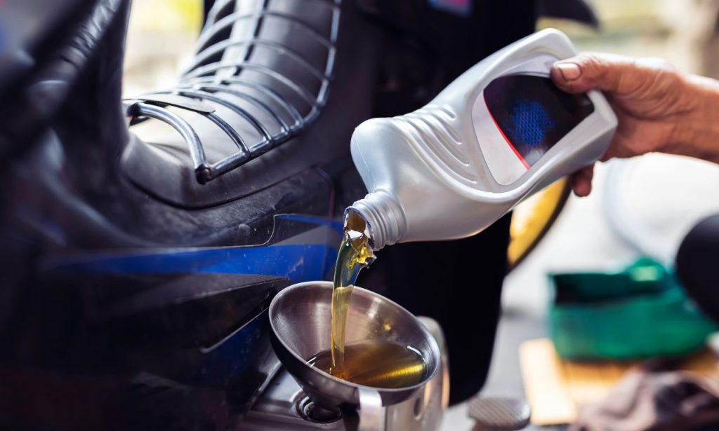 motorcycle oil change cost